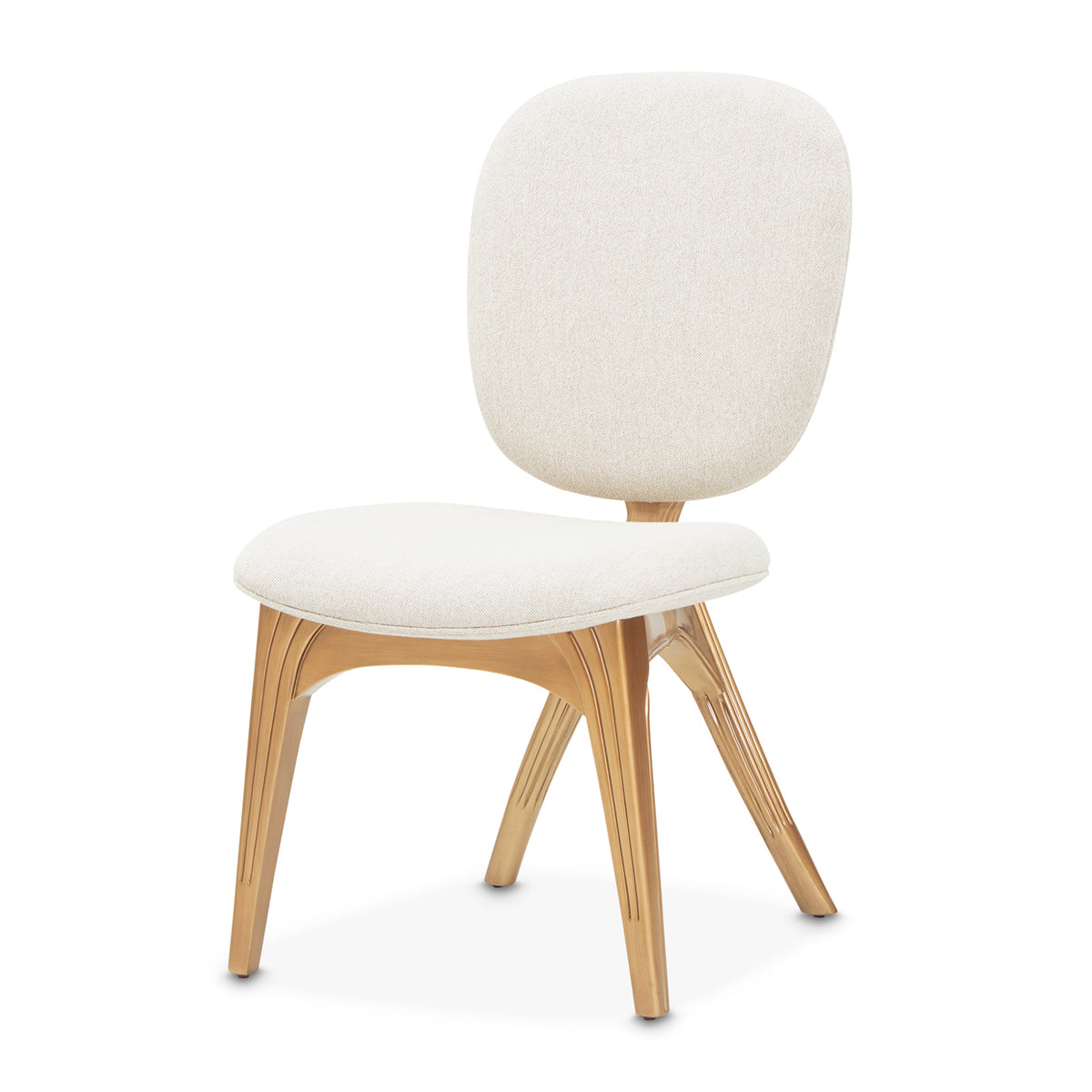 Michael Amini Camellia Field Caramel Vanity Chair