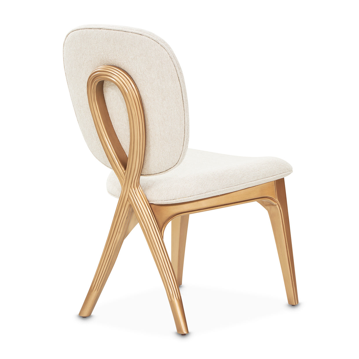 Michael Amini Camellia Field Caramel Vanity Chair