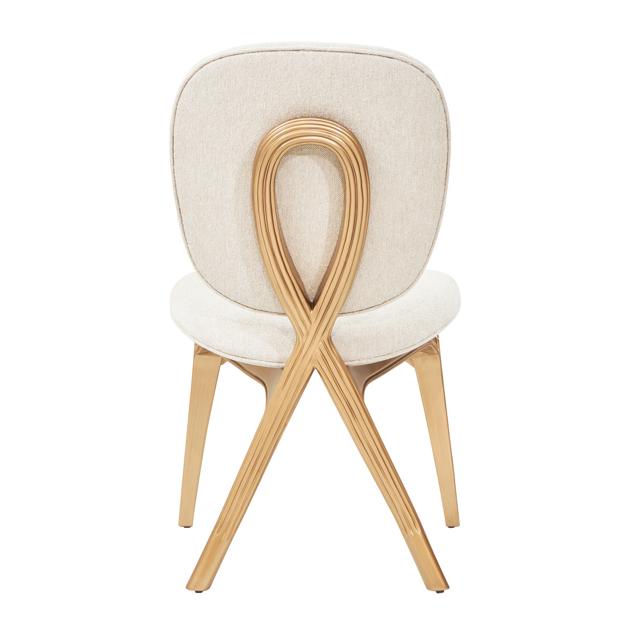 Michael Amini Camellia Field Caramel Vanity Chair