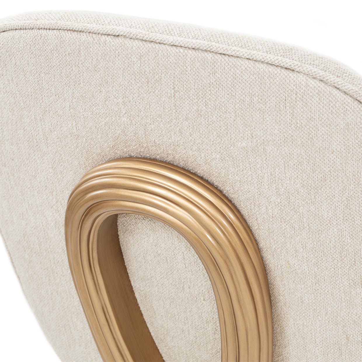 Michael Amini Camellia Field Caramel Vanity Chair