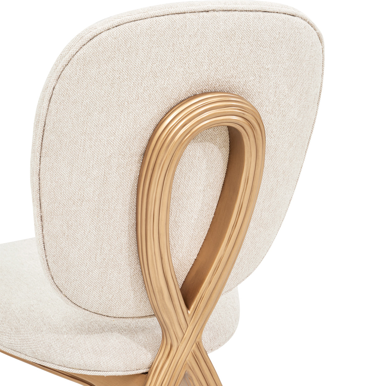 Michael Amini Camellia Field Caramel Vanity Chair