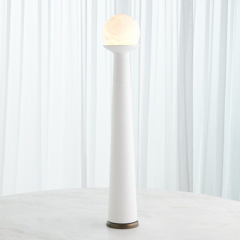 Global Views Alabaster Bulb Tower Lamp