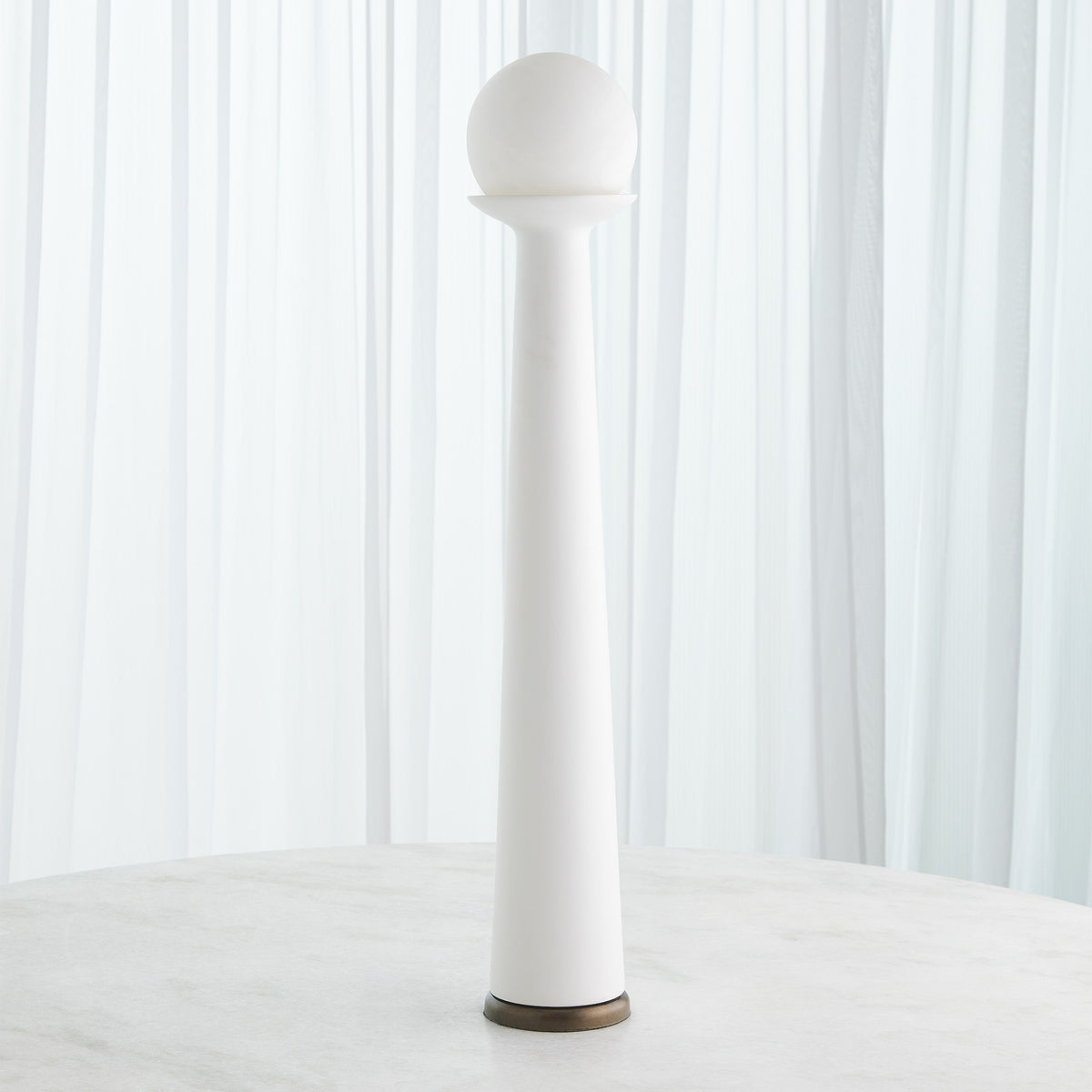 Global Views Alabaster Bulb Tower Lamp