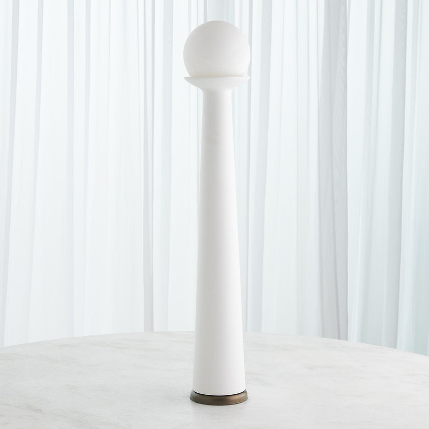 Global Views Alabaster Bulb Tower Lamp
