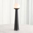 Global Views Alabaster Bulb Tower Lamp-Black