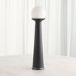 Global Views Alabaster Bulb Tower Lamp-Black