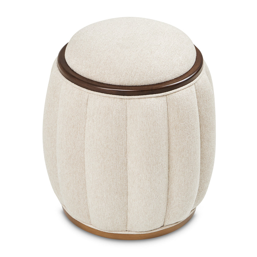 Michael Amini Camellia Field Camellia Field Round Bench Warm Pecan