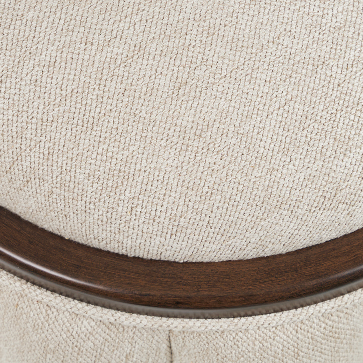 Michael Amini Camellia Field Camellia Field Round Bench Warm Pecan