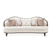 Michael Amini Camellia Field Caramel Sofa Cornsilk Caramel