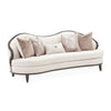 Michael Amini Camellia Field Caramel Sofa Cornsilk Caramel