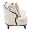 Michael Amini Camellia Field Caramel Sofa Cornsilk Caramel