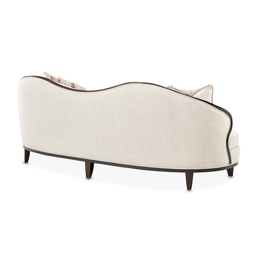 Michael Amini Camellia Field Caramel Sofa Cornsilk Caramel