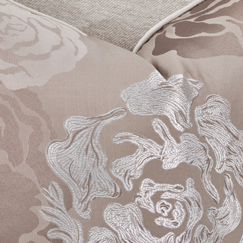 Michael Amini Camellia Field Caramel Sofa Cornsilk Caramel