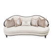 Michael Amini Camellia Field Caramel Sofa Cornsilk Caramel