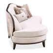 Michael Amini Camellia Field Caramel Asymmetrical Sofa Cornsilk Caramel