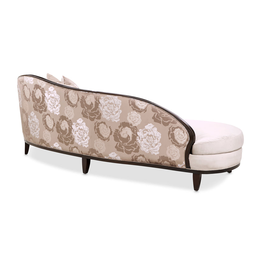 Michael Amini Camellia Field Caramel Asymmetrical Sofa Cornsilk Caramel