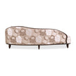 Michael Amini Camellia Field Caramel Asymmetrical Sofa Cornsilk Caramel