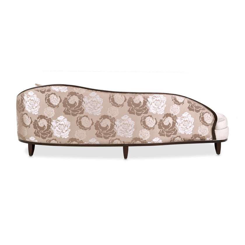 Michael Amini Camellia Field Caramel Asymmetrical Sofa Cornsilk Caramel