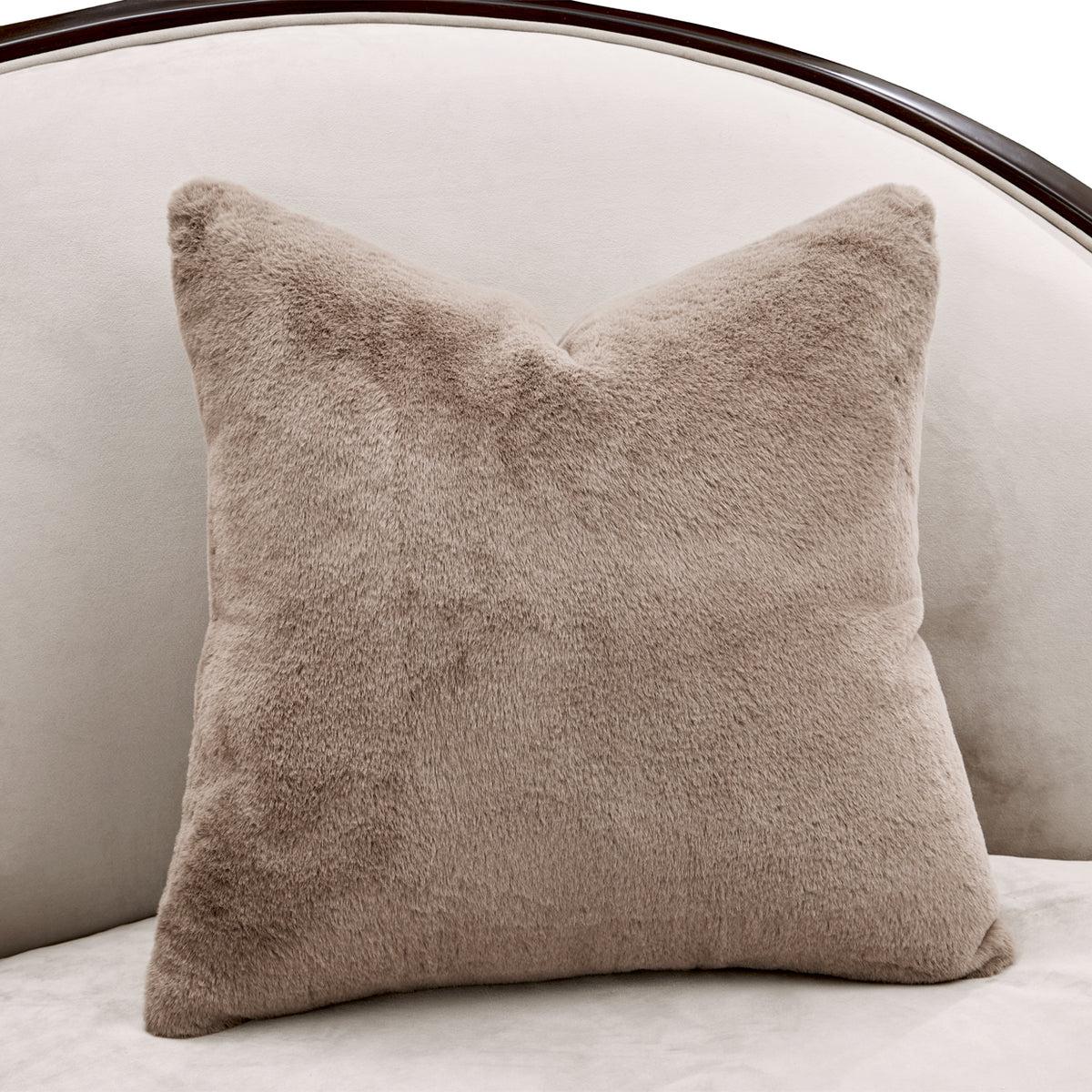 Michael Amini Camellia Field Caramel Asymmetrical Sofa Cornsilk Caramel