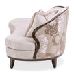 Michael Amini Camellia Field Caramel Asymmetrical Sofa Cornsilk Caramel