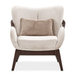 Michael Amini Camellia Field Caramel Accent Chair Ivory Caramel