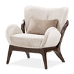 Michael Amini Camellia Field Caramel Accent Chair Ivory Caramel