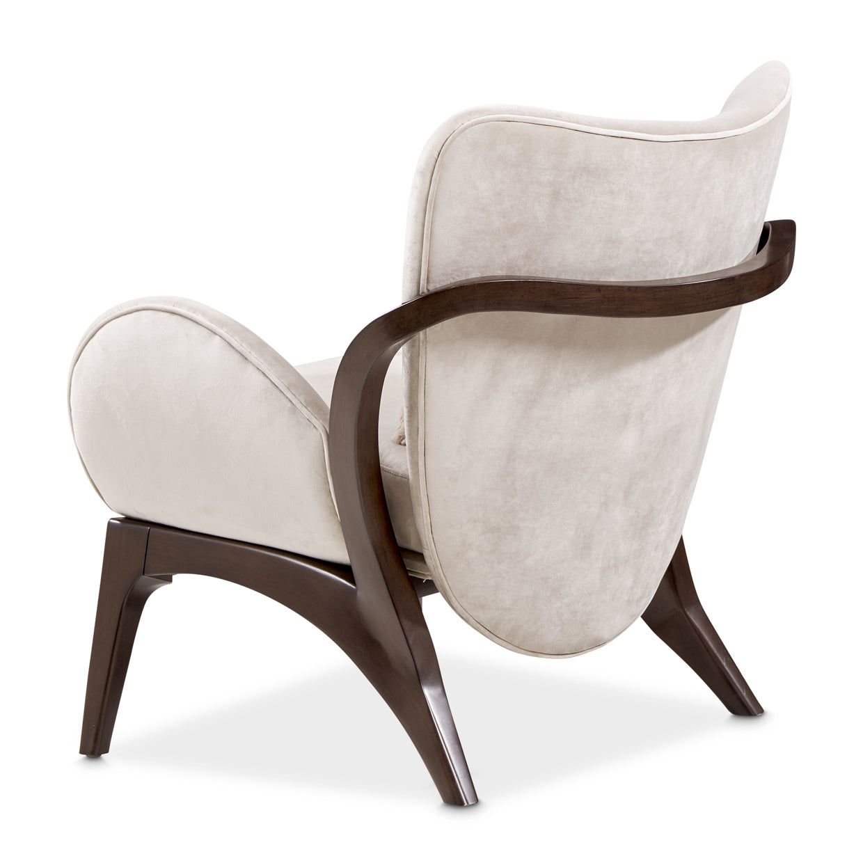 Michael Amini Camellia Field Caramel Accent Chair Ivory Caramel