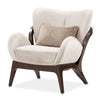 Michael Amini Camellia Field Caramel Accent Chair Ivory Caramel