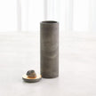 Global Views Quarry Jar Grey/Gold Leaf