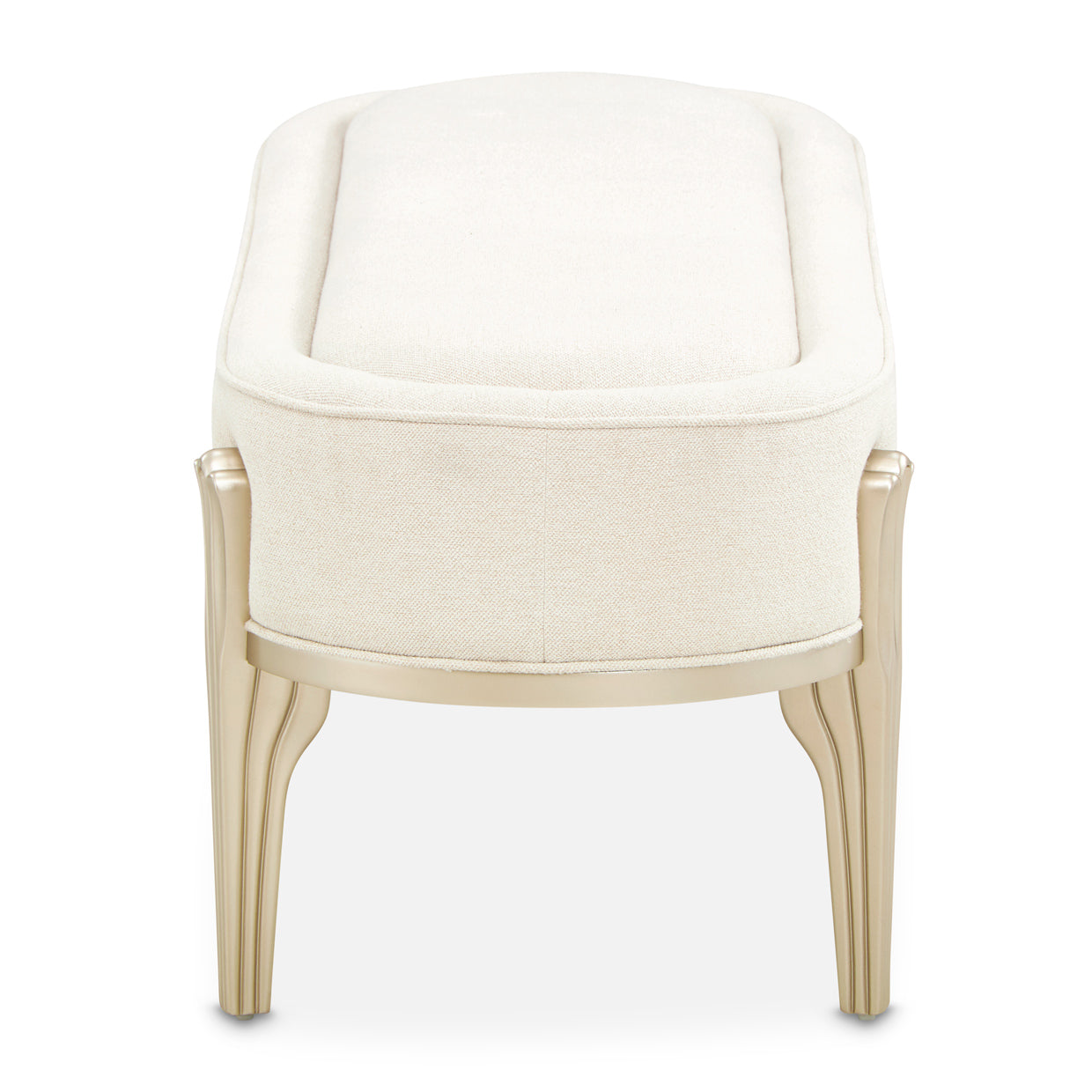 Michael Amini Camellia Field Caramel Accent Bench