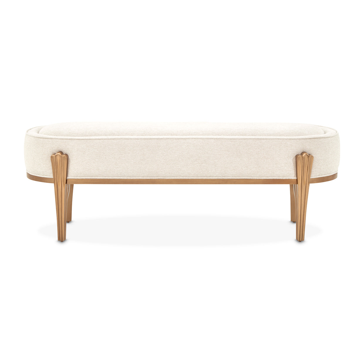 Michael Amini Camellia Field Caramel Accent Bench