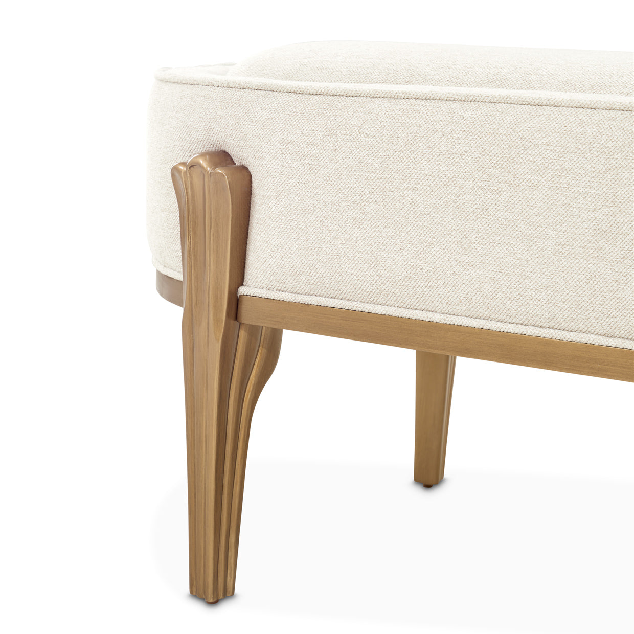 Michael Amini Camellia Field Caramel Accent Bench