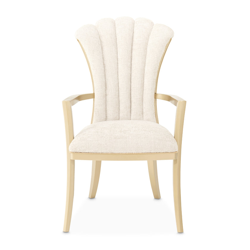 Michael Amini Fantosini Gold Dining Arm Chair - Set of 2