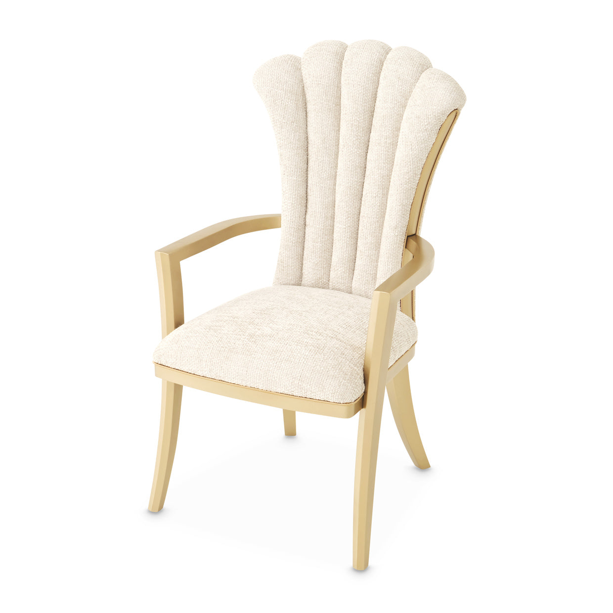 Michael Amini Fantosini Gold Dining Arm Chair - Set of 2