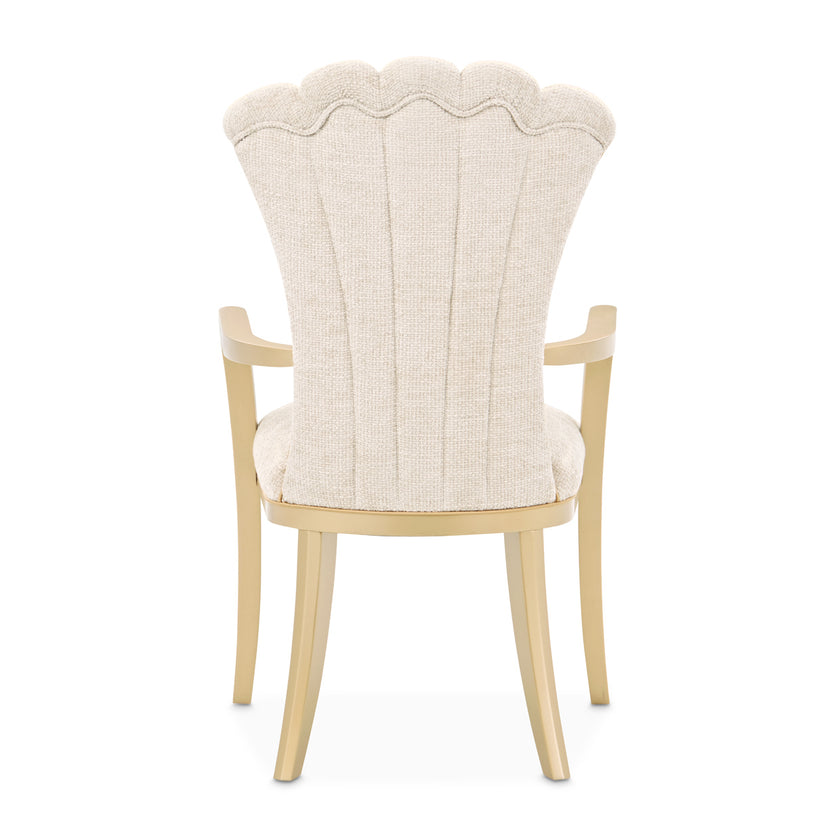 Michael Amini Fantosini Gold Dining Arm Chair - Set of 2