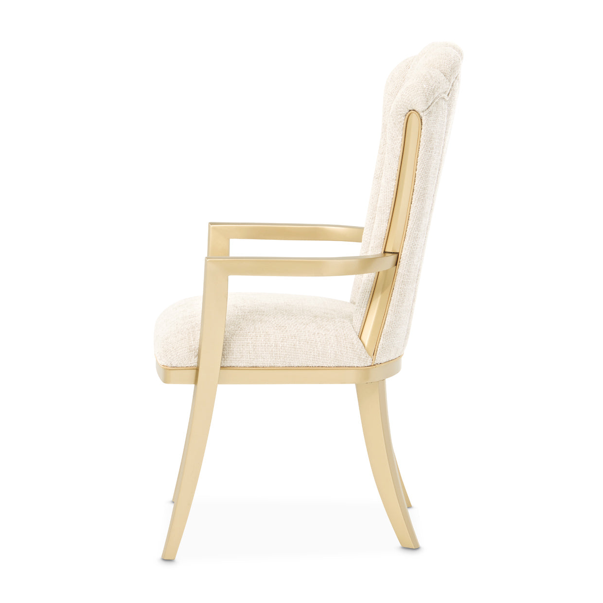Michael Amini Fantosini Gold Dining Arm Chair - Set of 2