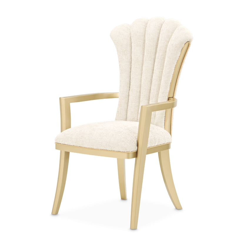 Michael Amini Fantosini Gold Dining Arm Chair - Set of 2
