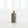 Global Views Quarry Jar Grey/Gold Leaf