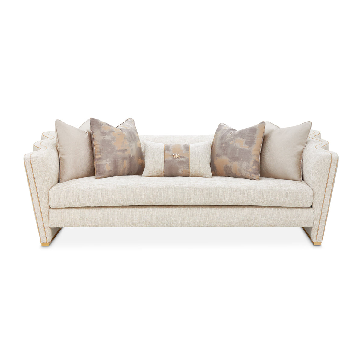 Michael Amini La Terrazza Sofa Light Champagne