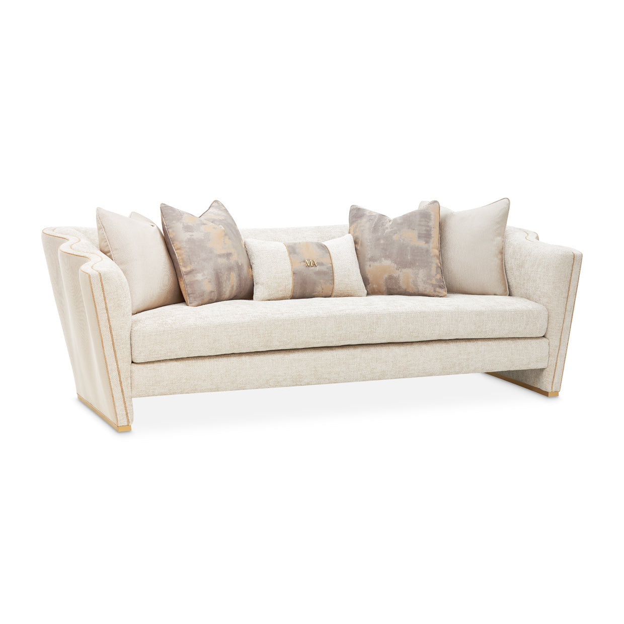 Michael Amini La Terrazza Sofa Light Champagne