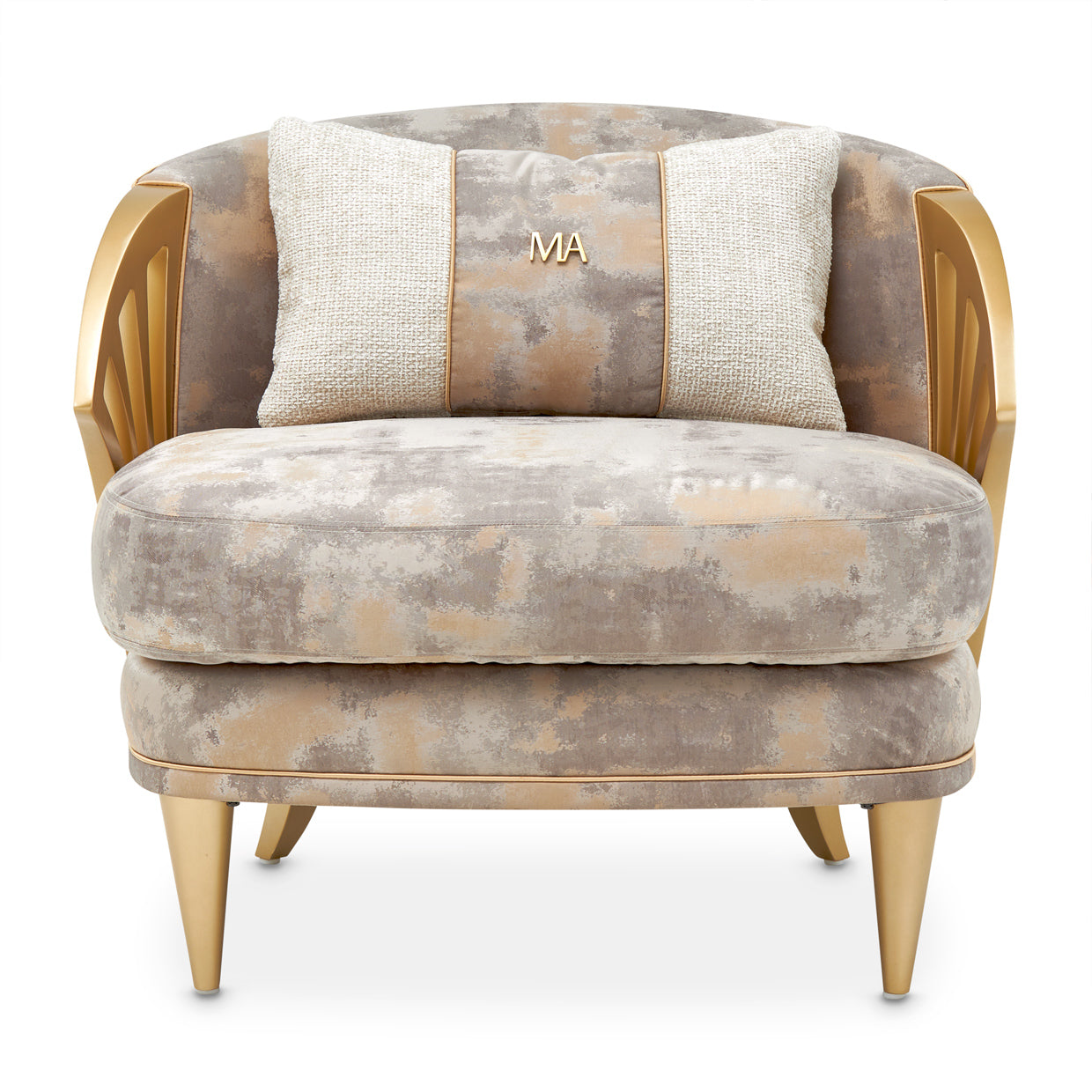 Michael Amini La Terrazza Accent Chair Light Champagne