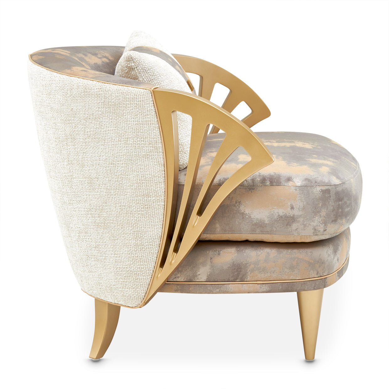 Michael Amini La Terrazza Accent Chair Light Champagne