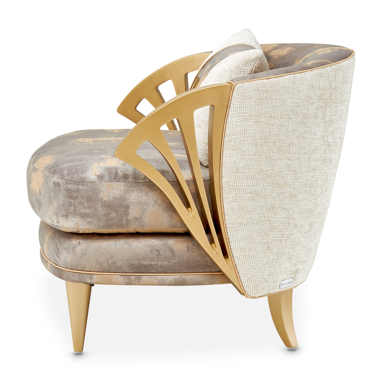 Michael Amini La Terrazza Accent Chair Light Champagne