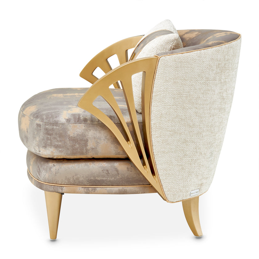 Michael Amini La Terrazza Accent Chair Light Champagne