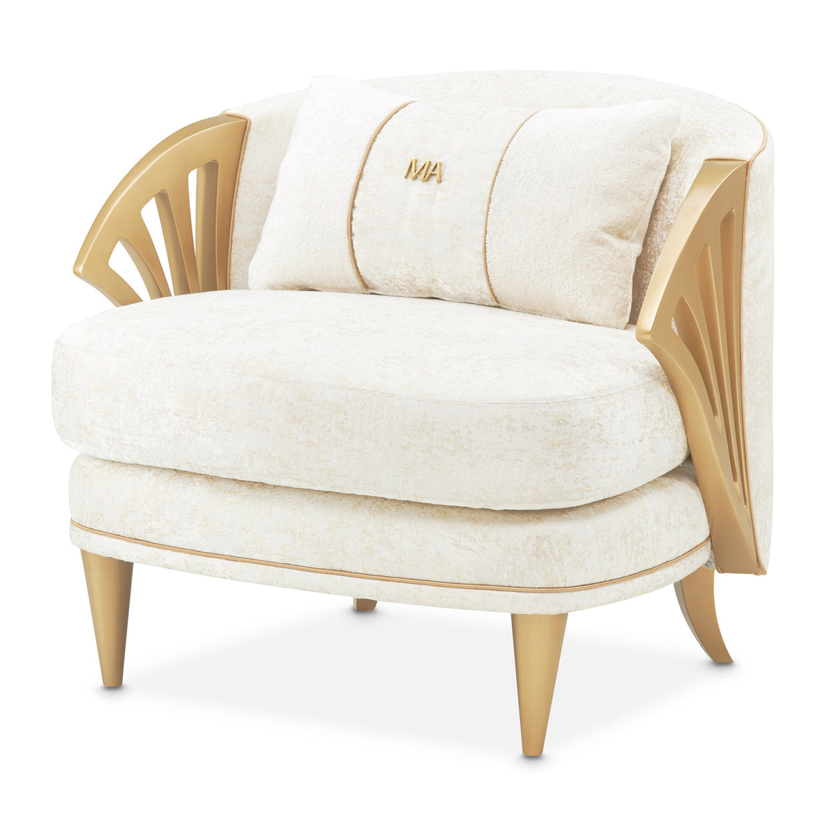 Michael Amini La Terrazza Accent Chair Light Champagne