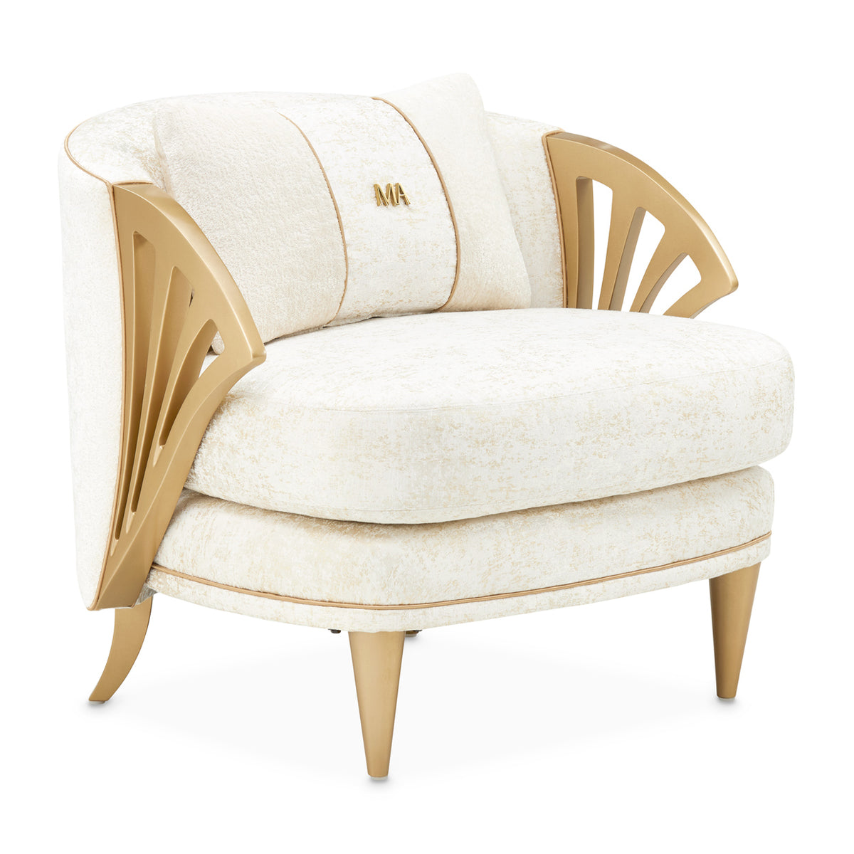 Michael Amini La Terrazza Accent Chair Light Champagne