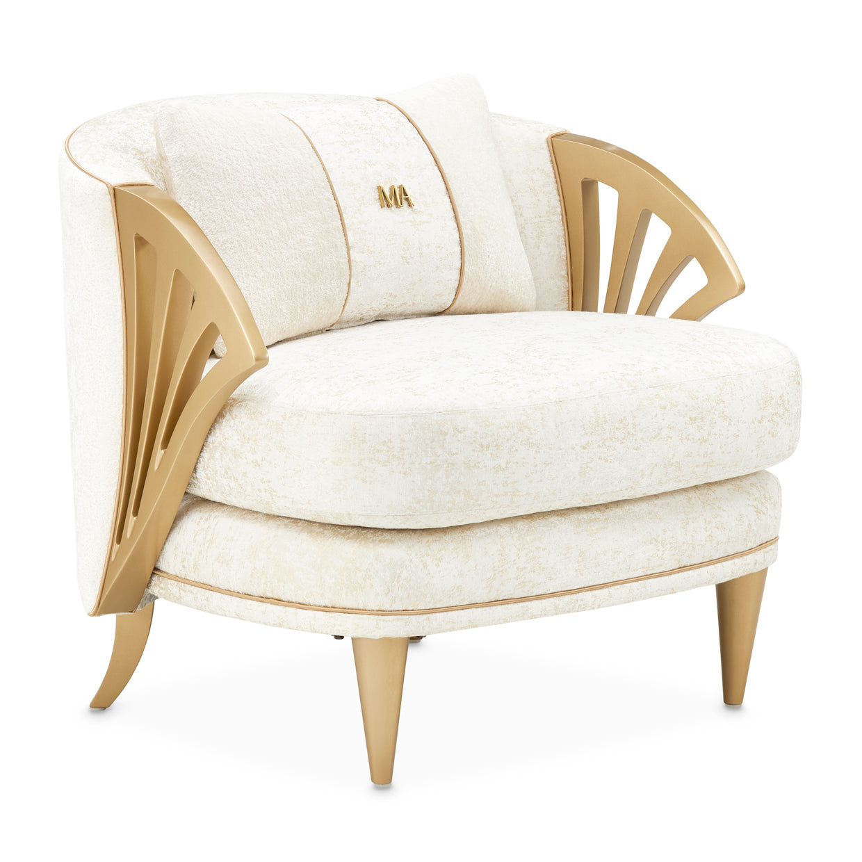 Michael Amini La Terrazza Accent Chair Light Champagne