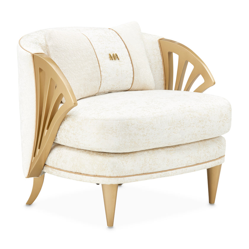 Michael Amini La Terrazza Accent Chair Light Champagne