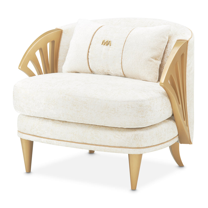 Michael Amini La Terrazza Accent Chair Light Champagne