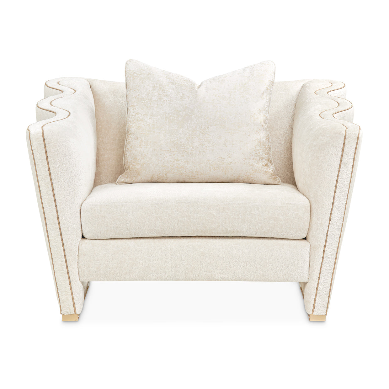 Michael Amini La Terrazza Matching Chair Light Champagne